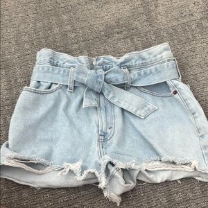 Light Blue Abercrombie Denim Women's Shorts